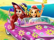 Rapunzel and Ariel Beach Trip